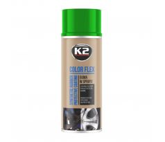 K2 COLOR FLEX 400ml Zelený - syntetický kaučuk