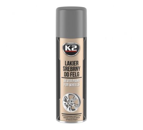 K2 Farba na DISKY - Strieborná - 500ml