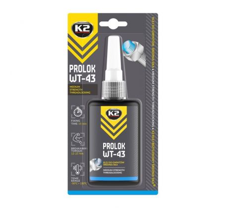 K2 PROLOK WT-43 - 50g - Zaisťovač závitov, stredná pevnosť